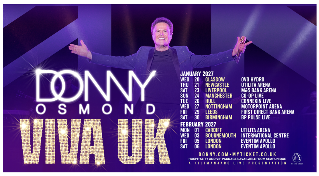 Donny Osmond Brings Award-Winning Las Vegas Production to the UK With Viva Tour